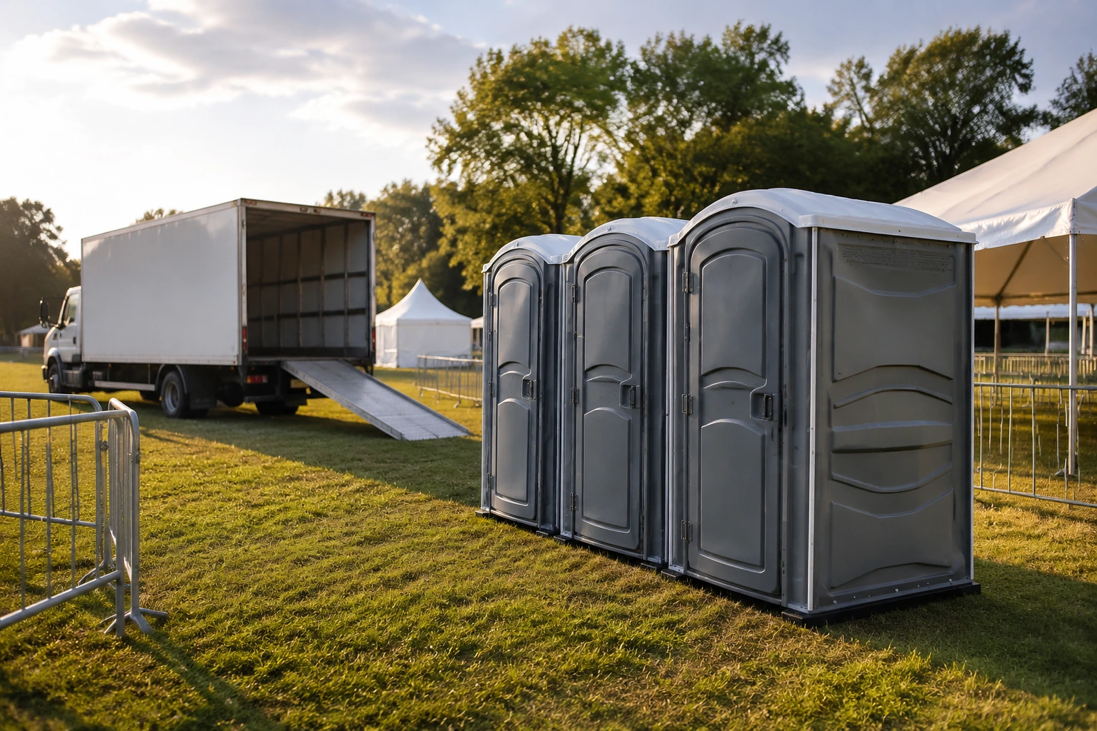 Portable restroom rental planning for High Point, NC
