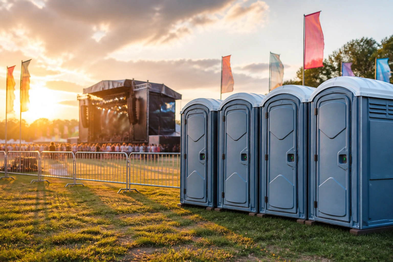 Portable restroom rental planning for Whitsett, NC