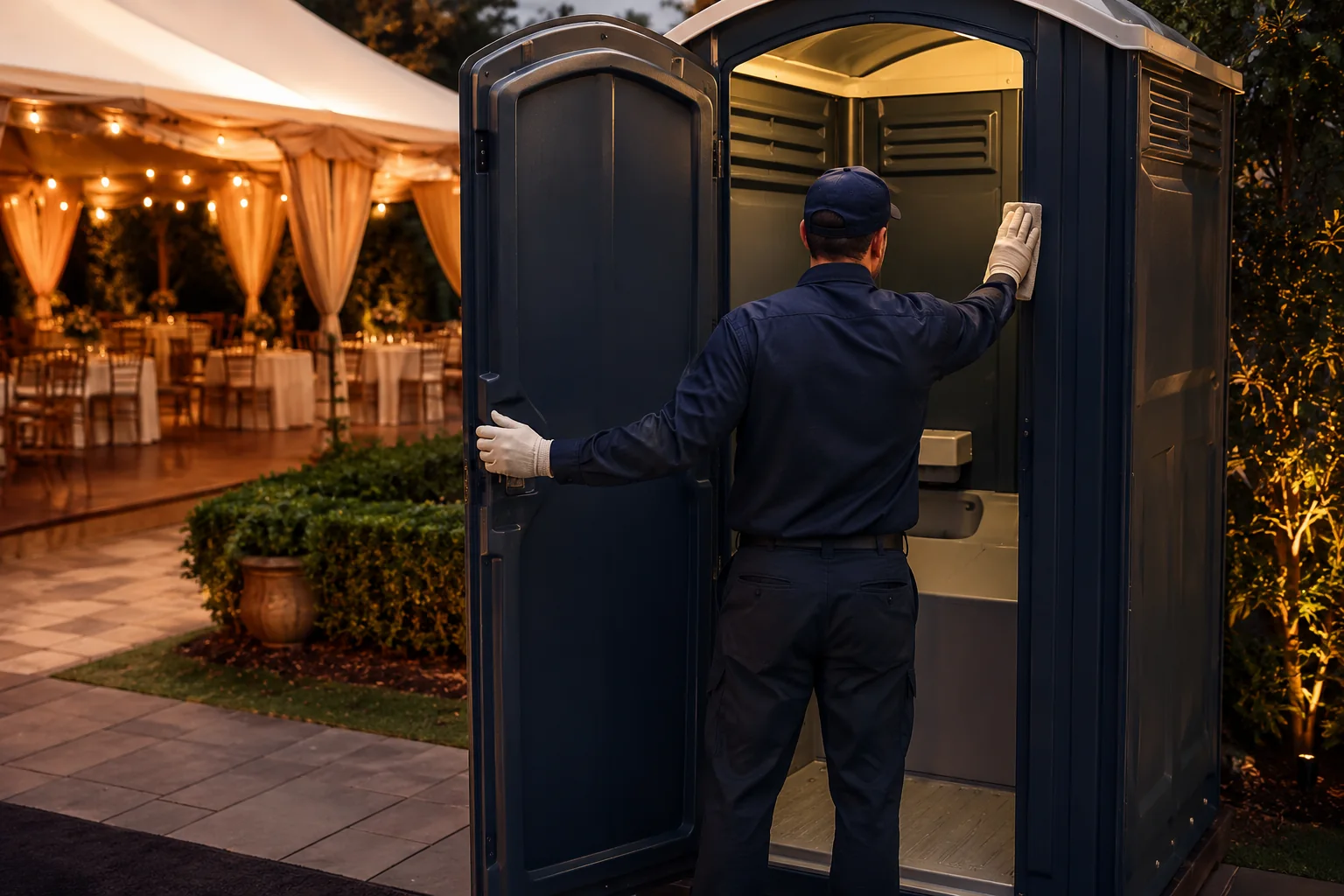 Portable restroom rental planning for Elon, NC